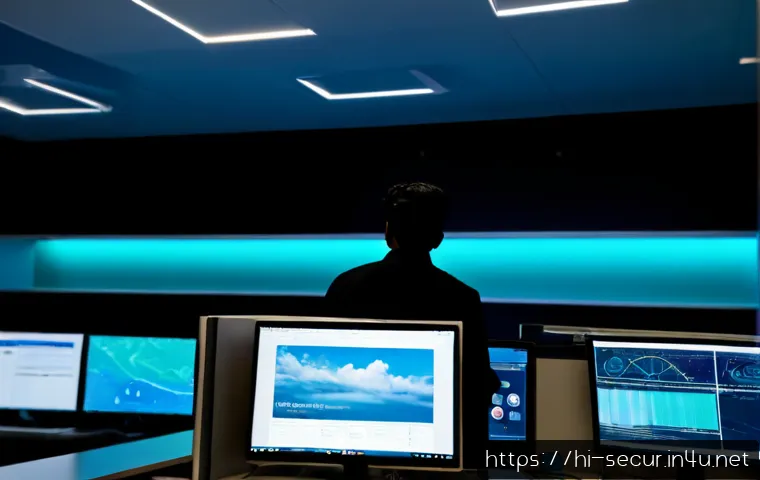 정보보안학 클라우드 보안 기술 - Photorealistic cloud security operations center in India, focused Indian cybersecurity student in a ...