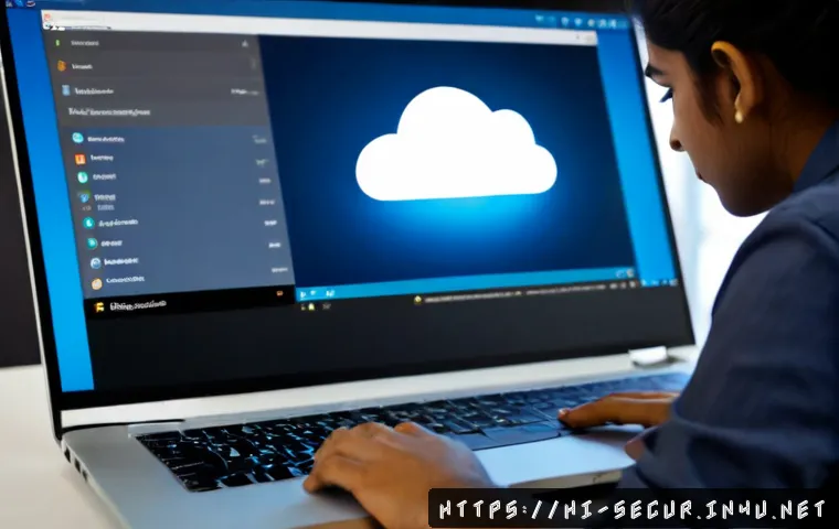 정보보안학 클라우드 보안 - Photorealistic cloud security university study scene, Indian college student at a clean modern desk ...